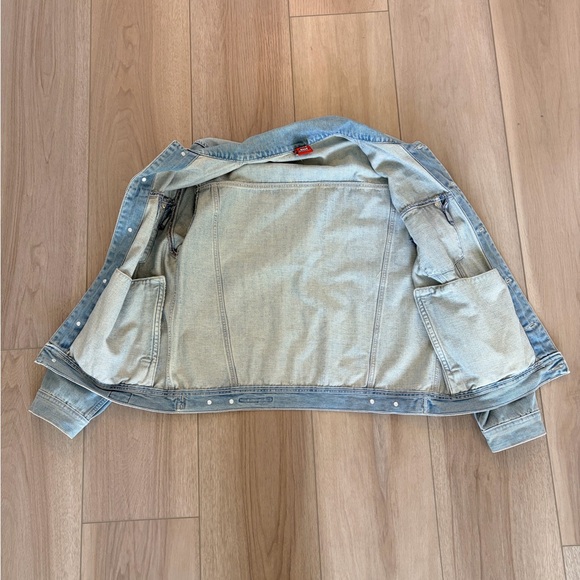 VTG Lost Enterprises Jean Jacket Men's Grunge Skater Y2K 90s Medium - Picture 8 of 8